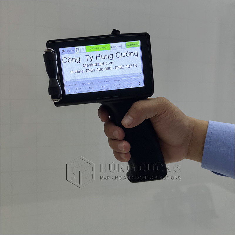 Máy in phun date cầm tay cao cấp D50S (kết nối wifi)